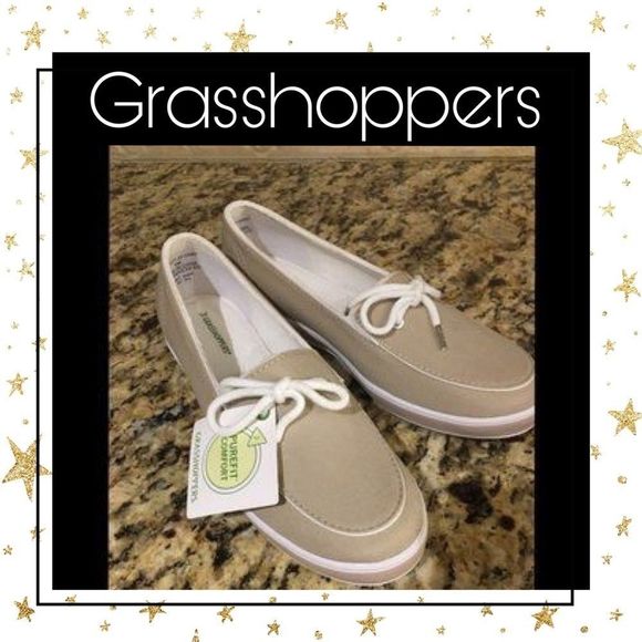 NEW in Box Grasshoppers Khaki Slip On Loafers 6 6M